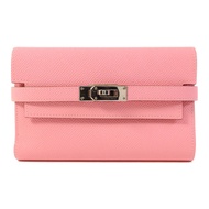 HERMES Epsom皮革Kelly Wallet銀扣錢包