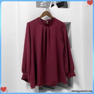 ZANZEN New Year Blouse Iron Less Rindu New Blouse Muslimah Plain New Kain Cey Crepe Iron Less Baju M