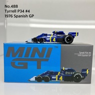 Mini GT No. 488 Tyrrell P34 4 1976 Spanish GP