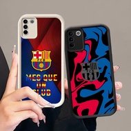 CK-6 Barcelona FC Luxury Silicone Casing for VIVO V27E V27 V29 V29E Y200e Y100 Pro