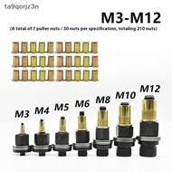 ZN 11pcs Self-Locking Tool Accessories For M3 M4 M5 M6 M8 M10 M12 Easy To Install Hand Rivet And Nut