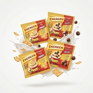 Energen Cereal Milk Vanilla Topping Roma Malkist & Beng Beng Balls 47gr - Nutritious Instant Breakfa