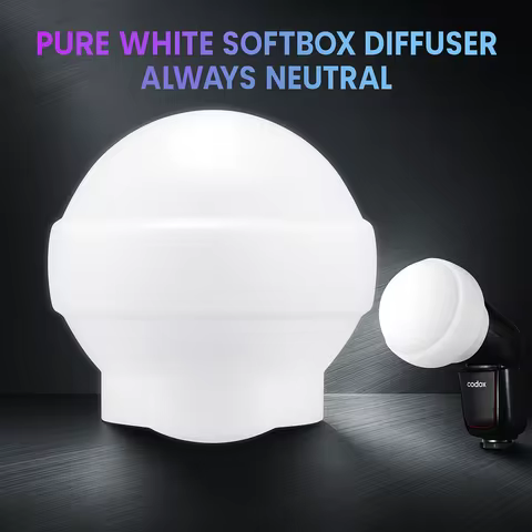For Godox V1/V1Pro/V100/AD100Pro/H200R Flash | Foldable Silicone Soft Light Ball | Portable Diffuser