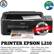 Printer Epson L210 free Tinta 1 Set baru