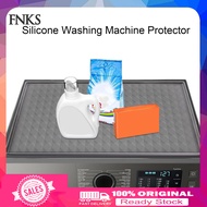 [Ready stock]  Waterproof Washer Cover Washer Maintenance Accessory Waterproof Silicone Washer Dryer Cover Stain-resistant Protector Mat for Top Load Washing Machine Easy for South