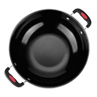 AS - 34cm Ear Pan/ 34cm Frying Pan Non-Stick Enamel Material 34cm Anti-Scuff Ear Pan/