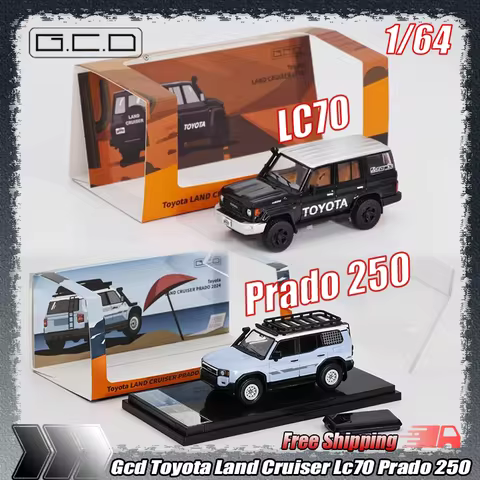 New Stock Gcd 1:64 Scale Toyota Land Cruiser Lc70 Prado 250 Alloy Die-Casting Metal Car Models Toms 