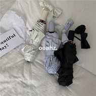 Ooahz Very Clean Milk White Giant All-Match Plain Color Rain or Rain Umbrella ins Vinyl Sunscreen Su