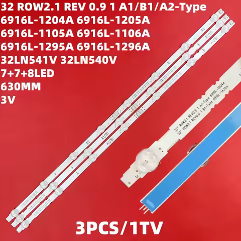 LED Backlight Strip 7/8 lamp for 32'' TV 32LN540V 32LN541V 32LN520B LC320DXE 6916L-1399A 1400A 1437A