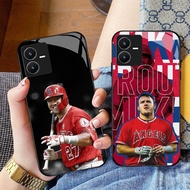 CK-78 Mookie Betts Red Sox HD Glass Casing for VIVO Y22 Y35 Y75 Y28 Y22S V25 Y55 iQOO Z6