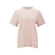 Áo Thun Tay Ngắn Nữ Skechers Lifestyle Physical Academia Collection Iconic Short Sleeve Tee - L125W0