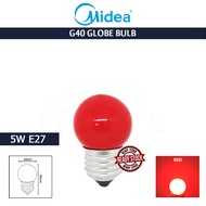 MIDEA G40 GLOBE BULB 5W E27 RED E27 BULB COLOR BULB MENTOL