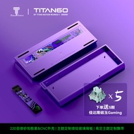 Titan60 Aluminum Alloy Keyboard Case Suitable for Wooting 60He+ Mad60/Gh60 Full Customization Gaming