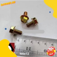 Must Have M6X10 Flange Bolt Yellow Flange/ Bolt M6 X 10 - P1.00 Key Cap Bolt 10