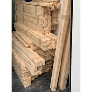 Pine wood bars 1x2,5 and 1x1,5
