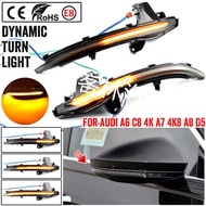 Suitable for Audi A6 C8 4K A7 4K8 A8 D5 Rearview Mirror LED Running Water Light Turn Signal Light