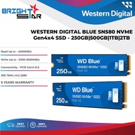 WD BLUE SN580 NVME Gen4x4 M.2 SSD - 250GB/500GB/1TB/2TB