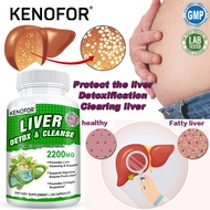 KENOFOR Milk Thistle and Dandelion Root Supported Liver Supplement, Healthy Liver Function for Men and Women, Natural Detox Cleansing Capsules to Boost the Immune System