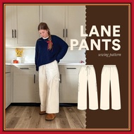 Lane Pants PDF Sewing Pattern ZIP | Sizes 0–34, High Waist Wide Leg, A4 Letter A0 Projector & Video 