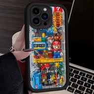 For OPPO F7 F9 F11 R15 Pro Find X3 X5 X8 Pro 5G Cartoon Super Mario Bros Game Case Angel Eyes Soft C