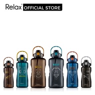 RELAX Tritan Water Bottle With Straw - D74 (1500 / 2000/ 3800 ml)