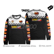 ORIGINAL OKEGO APPAREL BAJU SMD7.0 SUPPORTER SABAHMOTODAY LONG SLEEVE KAIN COTTON 190GSM PREMIUM KAI