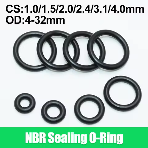 Rubber O-ring Sealing Gasket cs 1/1.5/2/2.4/3/4mm for Faucet Hose Plumbing Seal Valve Water Oil Resi
