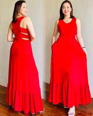 LC MAXI DRESS LAYERED FOR WOMEN (SIDE-BAKOD)