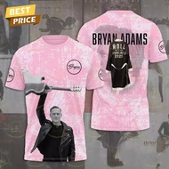 Classic Bryan Adams Rock T-shirts 3D Print Unisex Streetwear Summer Men Women Hip-Hop Trend Short Sl