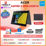 Acer ASPIRE 5 SPIN i5 1335U 16gb DDR5 512ssd GEN 4 + OHS