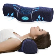 [1pc Ergonomic Orthopedic Neck Pillow] 1pc Cervical Memory Foam Pillow Neck & Cervical Pillow For Ne