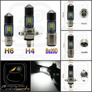 BOBLTECH 1 Piece Motorcycle Light Hs1 H4 H6 P15D Ba20D AC DC Alfa High Lumens