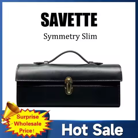 New Arrival SAVETTE Style Baguette Bag High Quality Handbag Leather Symmetry Shoulder Bag for Women