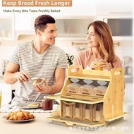 Home Kitchen Baking Bread Double Storage Box Baguette Storage Box Wooden Portable Snack Storage Box 