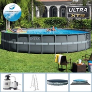 สระว่ายน้ำ Intex 26334 ขนาด 610x122 Round Above Ground Pool of Ultra XTR Frame