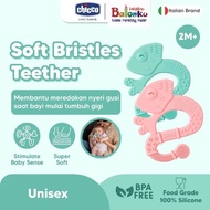 CHICCO Baby Teether BPA Free Silicone Baby Teether Toy 2 Months Cute Soft Iguana Teething
