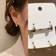 Simple Design Retro S925 Silver Earring Ear Studs Water Drop Ear Studs Fashion Jewelry Accessory