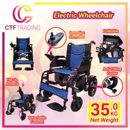 CTF Lightweight Foldable Transport Electric Wheelchair ( Kerusi Roda Elektrik )