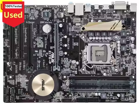 Asus Z170-P Desktop Motherboard Z170 Socket LGA 1151 i7 i5 i3 DDR4 64G M.2 SATA3 USB3.0 ATX For 6th 