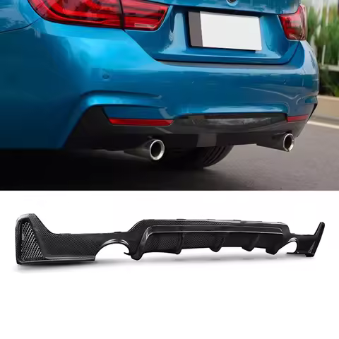 Rear Bumper Diffuser Lip Boot Spoiler Guard Splitter Protector For BMW 4 Series F32 F33 F36 428i 430