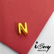 IBUY 916 Gold N Alphabet Charm1.23 G 22K (916)