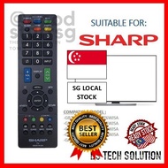 [SG FREE 🚚] Sharp LED TV Remote Control Replacement Gb291wjsa Gb225wjsa Ga276wjsa Gb217wjsa Gb215wjs