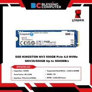 SSD KINGSTON NV3 500GB Pcie 4.0 NVMe SNV3S/500GB Up to 5000MB/s
