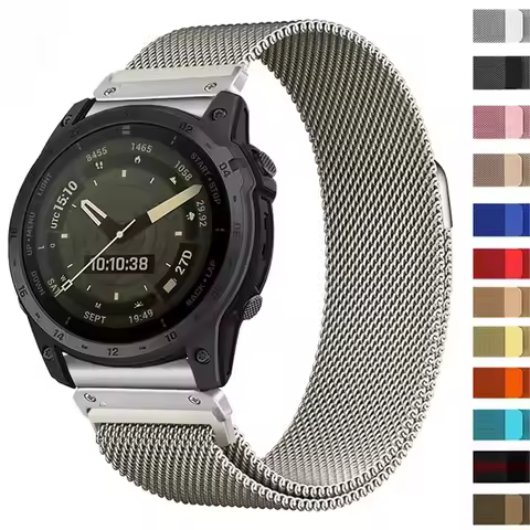 22 26mm Quick Fit Milanese Watch Strap With Magnetic Buckle for Garmin Fenix 8 7 7XPro Fenix 6 Fenix