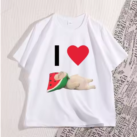 Funny Pibble T Shirt Dog Meme Tee Baby French Bulldog Brainrot T-shirt Casual Short-sleeve Cute Anim