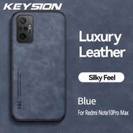 เคสหนังสุดหรู KEYSION สำหรับ Redmi Note 10 4G 10S 10 Pro 5G ฝาหลังโทรศัพท์กันกระแทกสำหรับ Xiaomi Redmi Note 9 Pro 9S