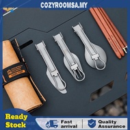 Titanium Foldable Fork Spoon Knife Kit Lightweight Compact Travel Eating Kits for Outdoor BBQ