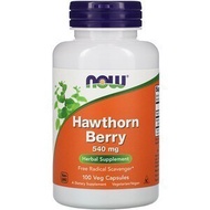 Now Foods Hawthorn Berry 540mg 100 Veg Capsules