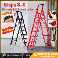 Tangga Lipat Foldable Ladder Stainless Steel Folding Stair Ladder Multifunctional Heavy Duty Ladder