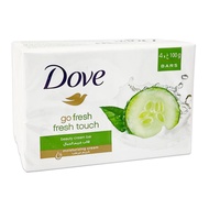 Dove多芬 乳霜香皂-黃瓜綠茶/100g(4入)乳霜肥皂/保濕皂/洗手皂/洗顏皂/洗臉皂